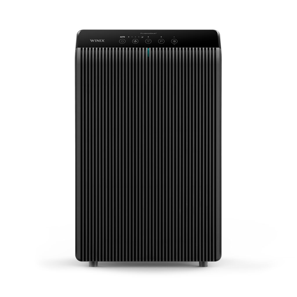 Winix 5510 review; air purifier front view showing control panel and modern design