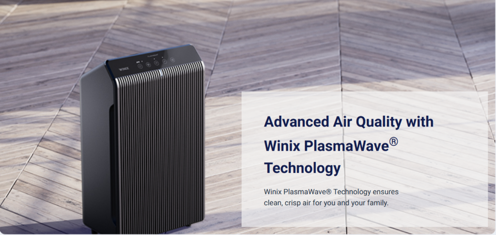 Winix 5510 PlasmaWave technology for advanced air purification and pollutant breakdown