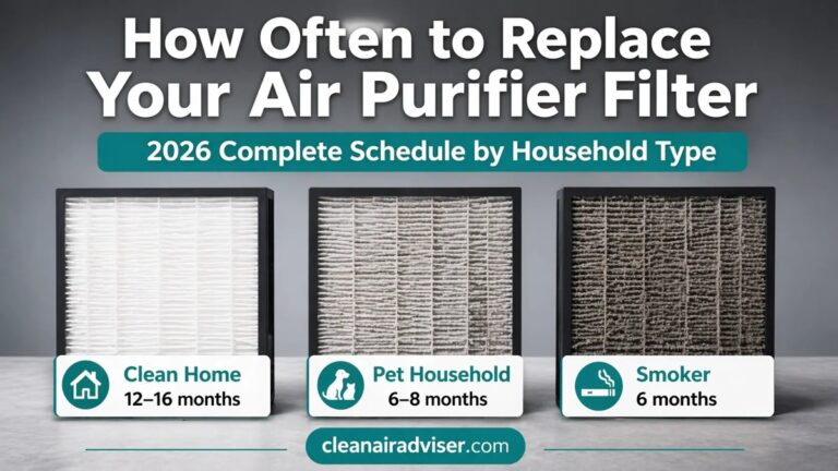 how often to replace air purifier filter hepa carbon schedule guide 2026