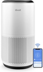 Air purifier for smoke; levoit core 400 hero image with app support